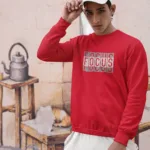 mens focus typography sweatshirts