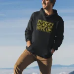 Men's Never Give Up Graphic Hoodie