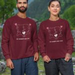 Couple Matching Oversized T-shirt With Graphic Couple Print