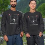 Couple Matching Oversized T-shirt With Graphic Couple Print