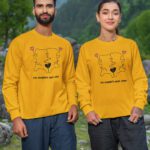 Couple Matching Oversized T-shirt With Graphic Couple Print