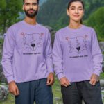 Couple Matching Oversized T-shirt With Graphic Couple Print