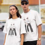 Vector Couple's Printed Oversized T-shirts