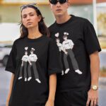 Vector Couple's Printed Oversized T-shirts