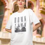 Women Down Town Graphic Oversized T-shirt