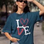 Women Love Oversized T-shirt