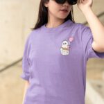 Women Pocket Graphic Oversized T-shirt