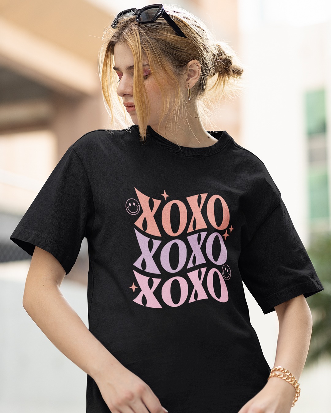 Women Xoxo Oversized T-shirt