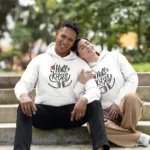 Couple Hugs And Kisses Graphic Hoodies