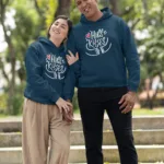 Couple Hugs And Kisses Graphic Hoodies