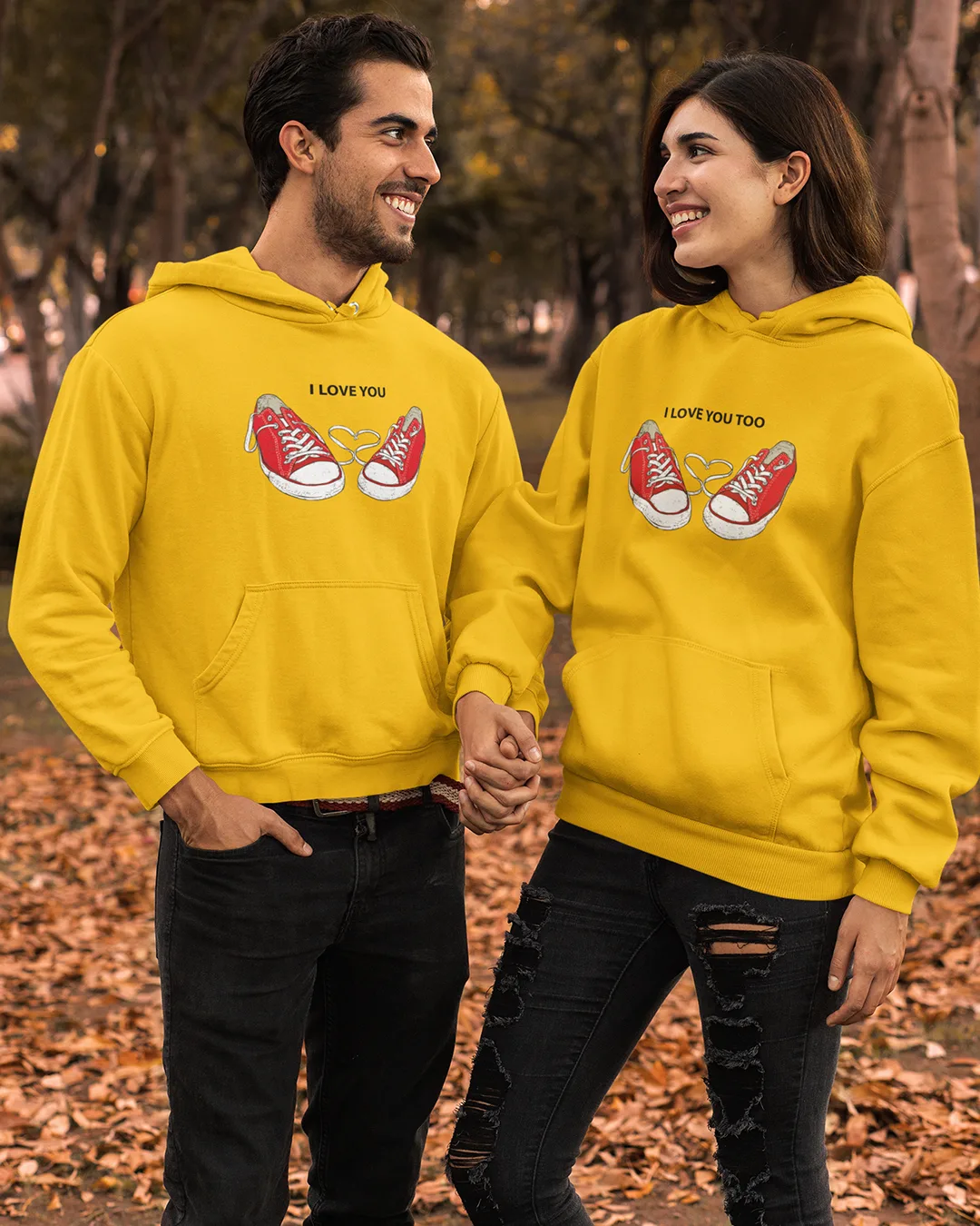 Couple I Love You Graphic Hoodie