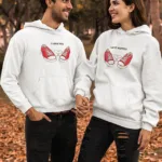 Couple I Love You Graphic Matching Hoodie