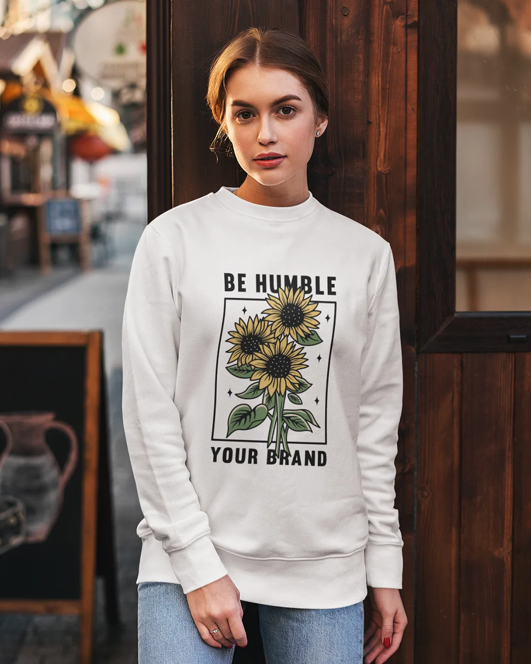 Women Be Humble Graphic Sweatshirt