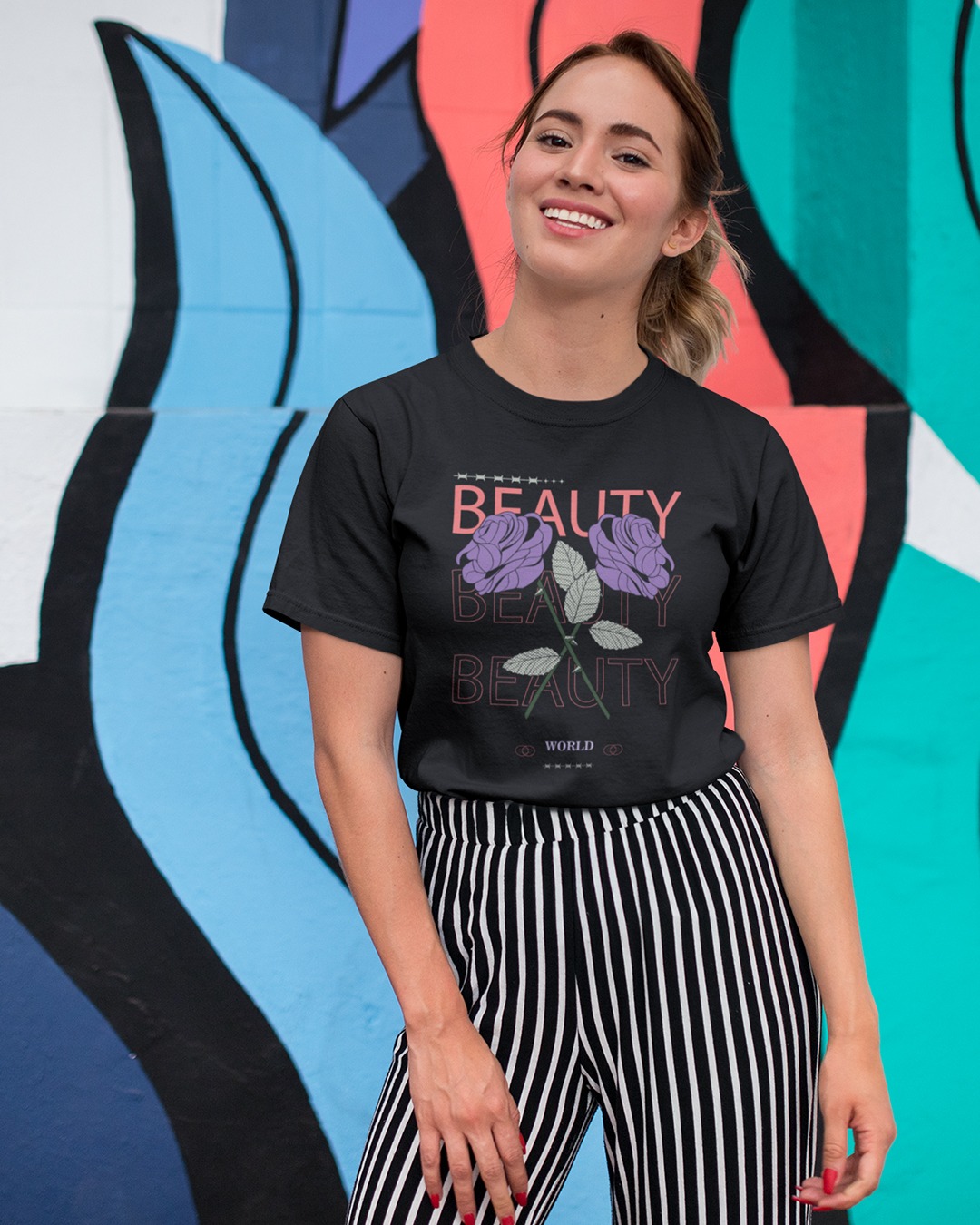 Women Beauty Graphic T-shirt