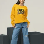 women boss graphic sweatshirt