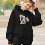 women fabulous typography hoodie