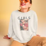 Women Girl Graphic Sweatshirt