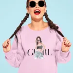 Women Girl Graphic Sweatshirt