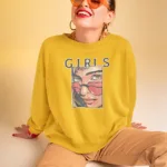 Women Girl Graphic Sweatshirt