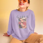 Women Girl Graphic Sweatshirt