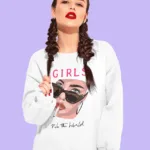 women rule the world graphic sweatshirt