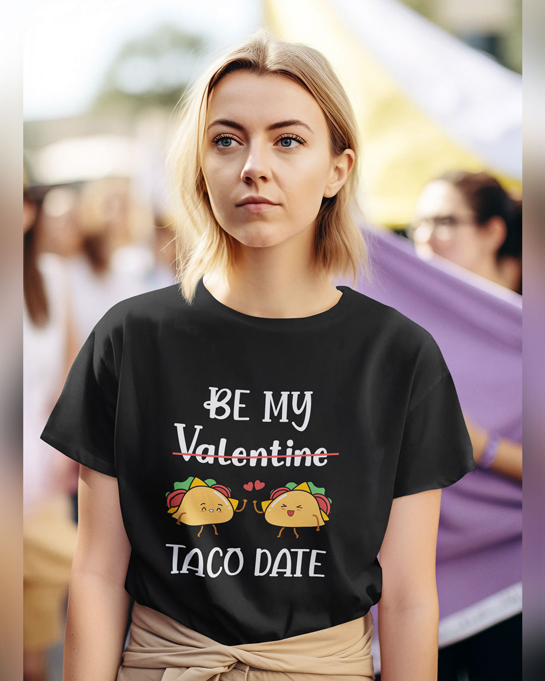 Can You Be My Taco Date T-shirt For Women For Valentine's Day