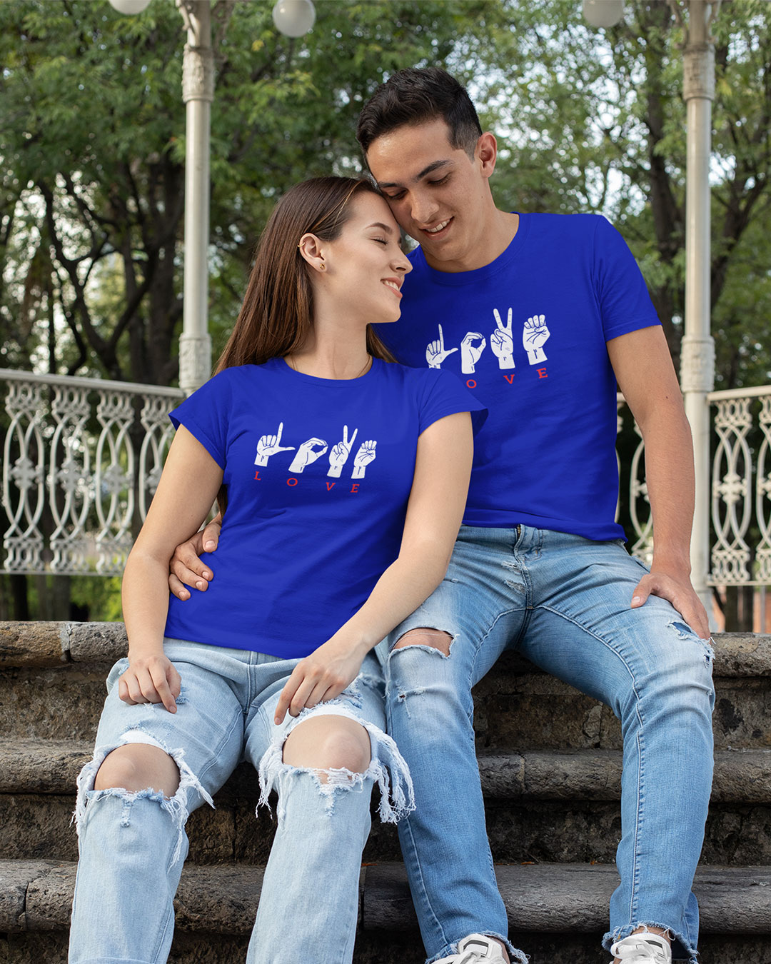 Love Hand Gestures T-shirts For Couples