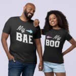 My Bae & My Boo Couple valentine T-shirts