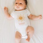 Personalized Baby Romper With Sun Graphic