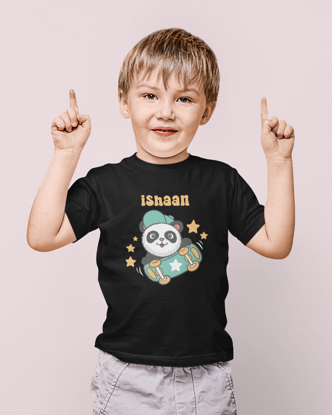 Personalized Baby T-shirt With Panda Graphic
