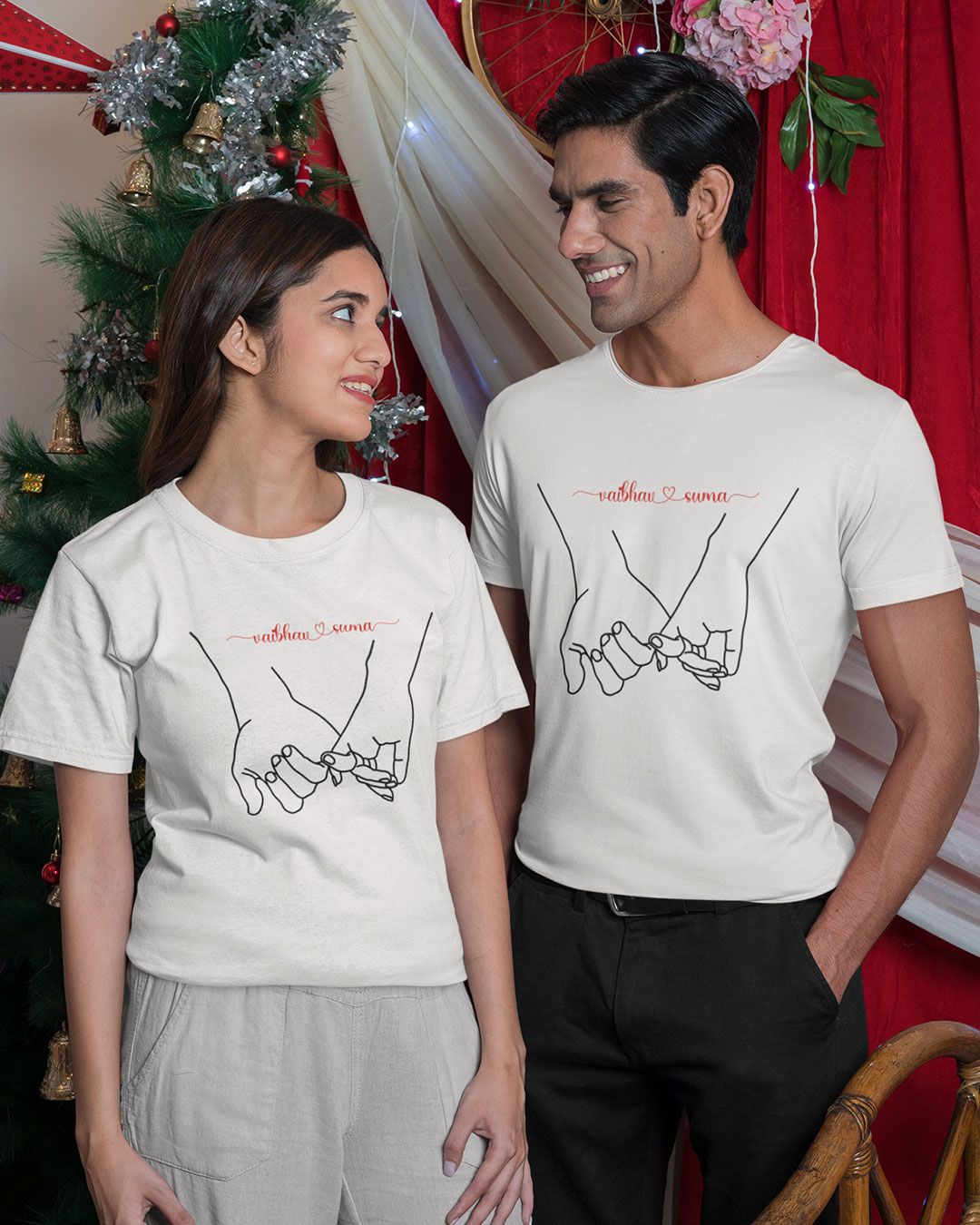 Personalized Couple T-shirt For Pre-wedding Photoshoots