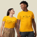 Personalized Couple T-shirts With Their Initials