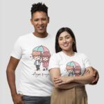 Personalized Cute Chibi Couple T-shirt