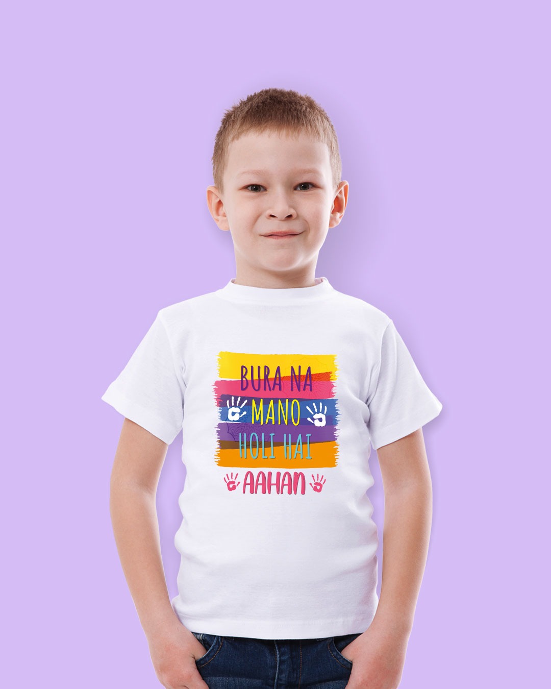 Personalized Kid Custom Name Holi T-Shirts