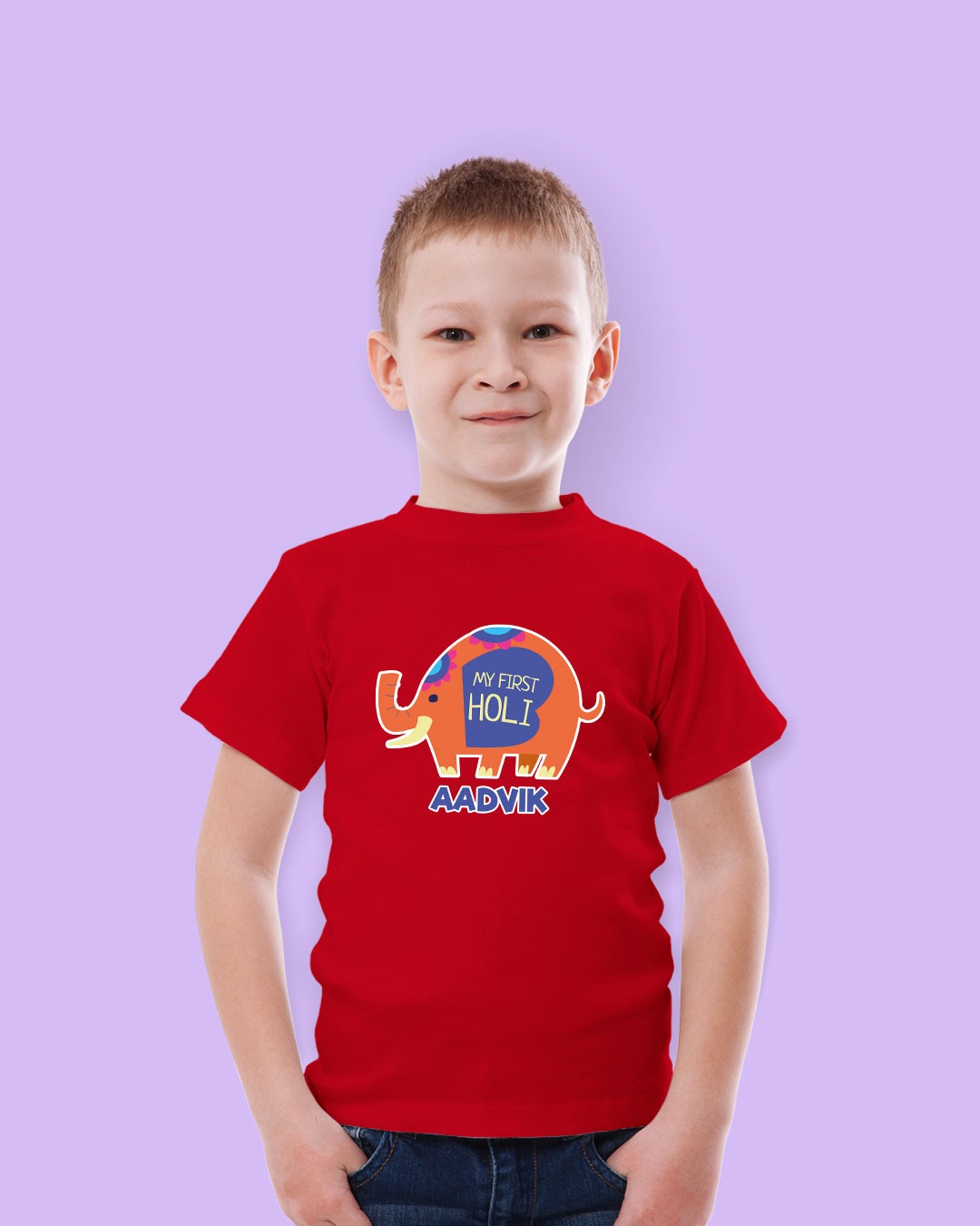 Personalized Kid Custom Name Holi T-Shirts