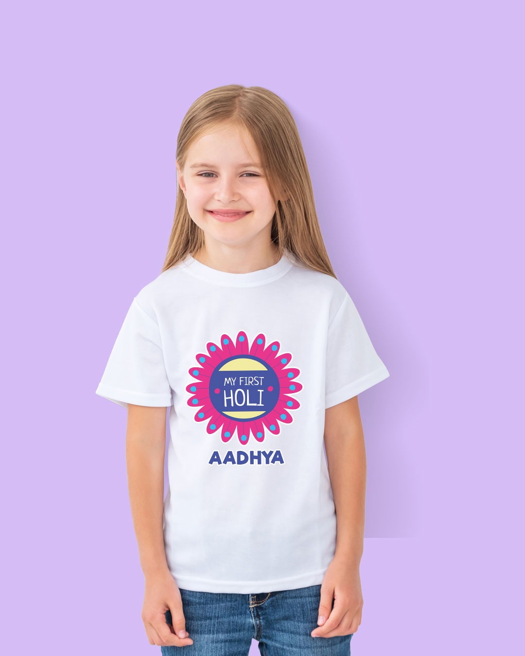 Personalized Kid Custom Name Holi T-Shirts