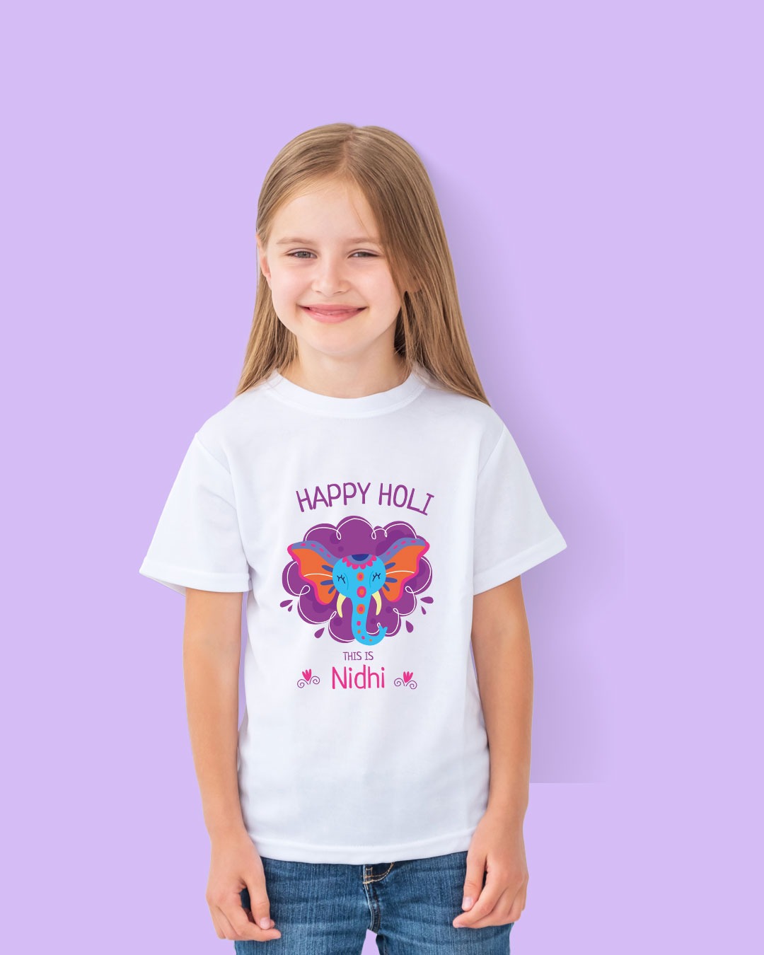 Personalized Kid Custom Name Holi T-Shirts