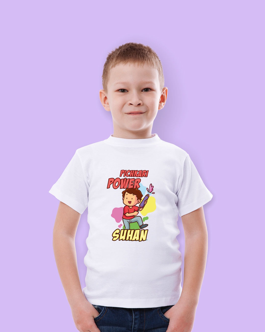 Personalized Kid Custom Name Holi T-Shirts