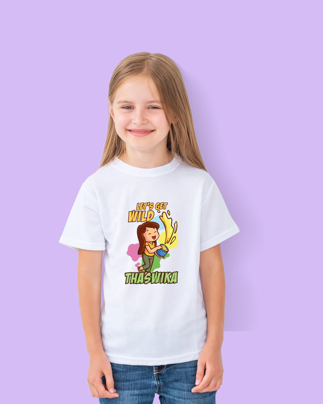 Personalized Kid Custom Name Holi T-Shirts