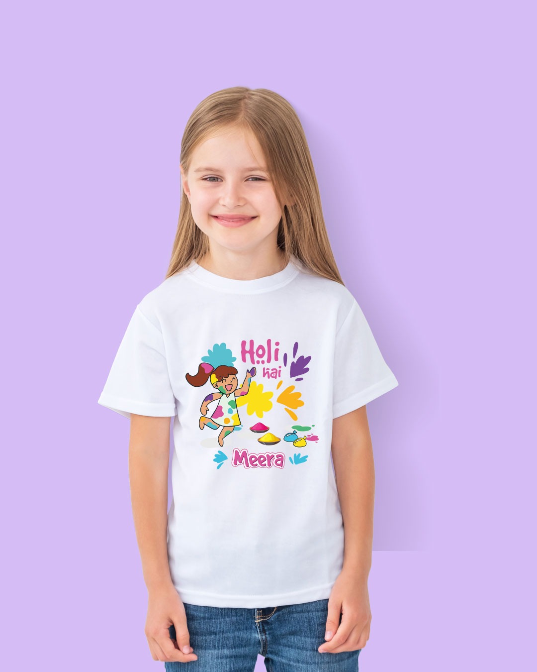 Personalized Kid Custom Name Holi T-Shirts