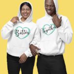 Couple Better Together Graphic Matching Hoodie's