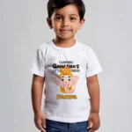 Custom Kid's Ganesha's Little Friend T-shirt and romper-003