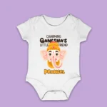 Custom Kid's Ganesha's Little Friend T-shirt and romper-003