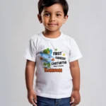 Custom Kid's First Ganesh Chaturthi T-shirt and romper-004