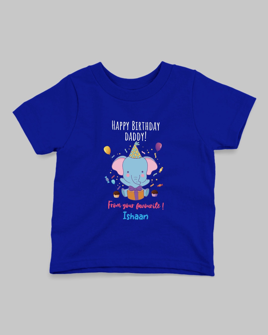 Personalized Happy Birthday Daddy Romper & T-shirt